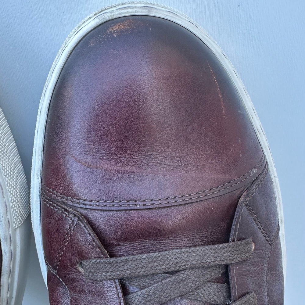 Magnanni Mid Top Red Leather Sneakers Men’s Size 13 M - Picture 6 of 12
